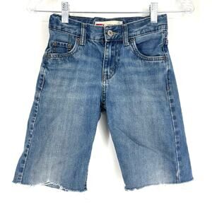Levi's 550 Relaxed Cut Off Shorts Blue Boys Size 8 Bermuda Length